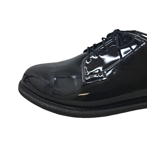 Bates 00941A Black Patent Oxford Dress Shoes Lace Up Round Toe 8.5E Non Marking main image 16